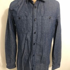 Mens Denim Shirt. Size Small. All-Son.